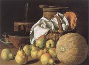 MELeNDEZ, Luis Style life with melon and pears Germany oil painting artist